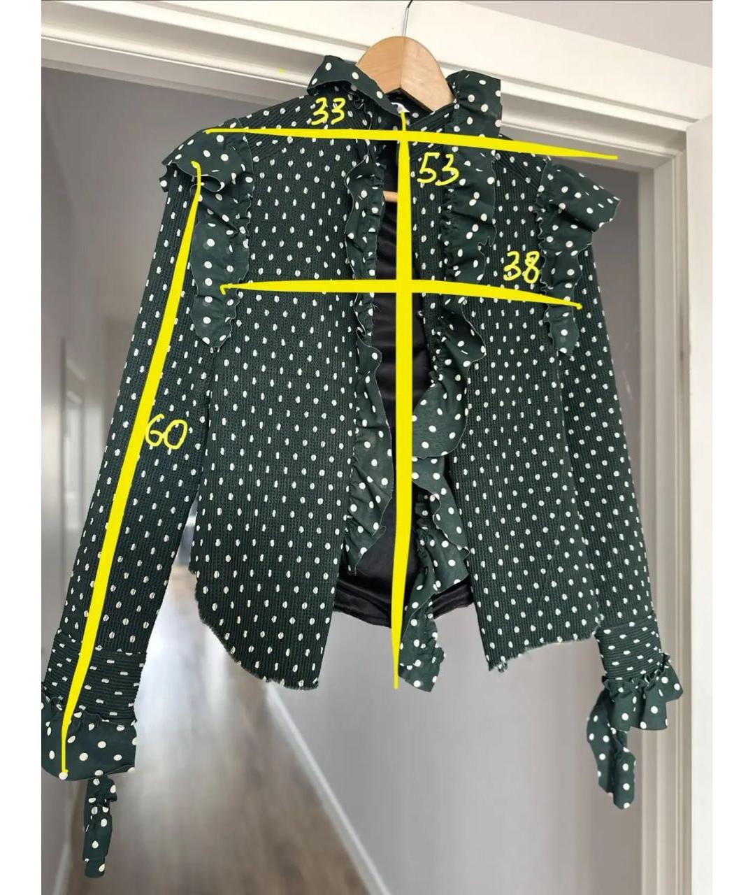 VETEMENTS Зеленая полиэстеровая блузы, фото 6