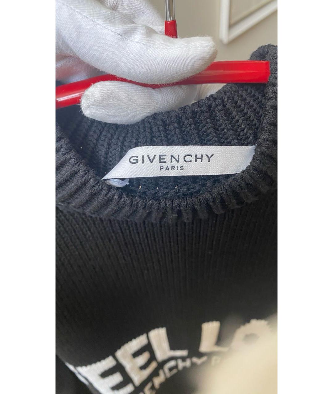 GIVENCHY Черный хлопковый джемпер / свитер, фото 3
