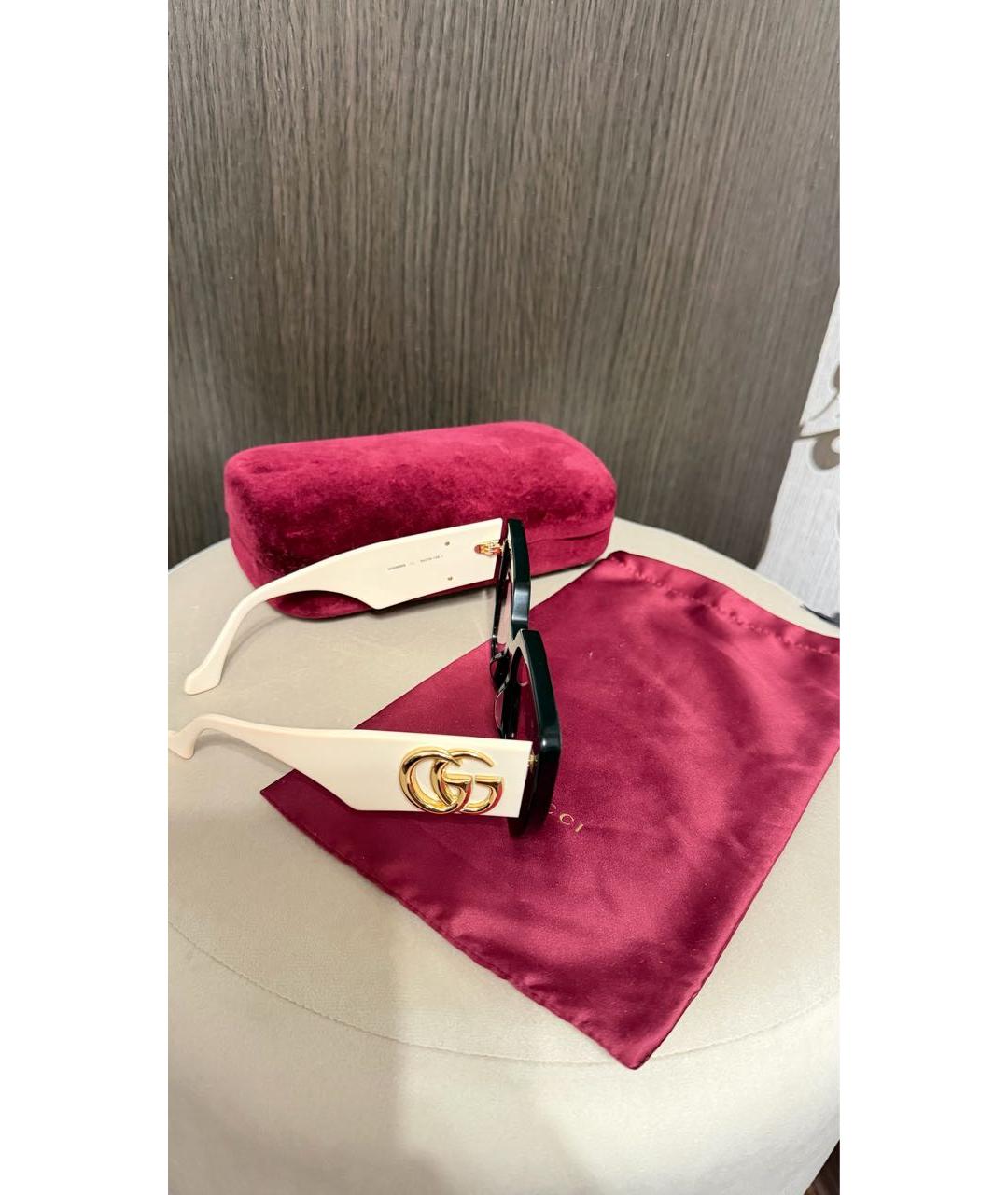 GUCCI Бежевые солнцезащитные очки, фото 9