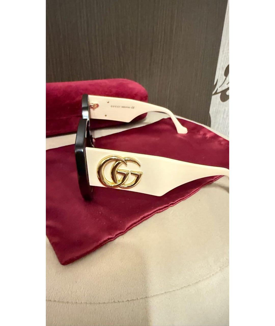 GUCCI Бежевые солнцезащитные очки, фото 5