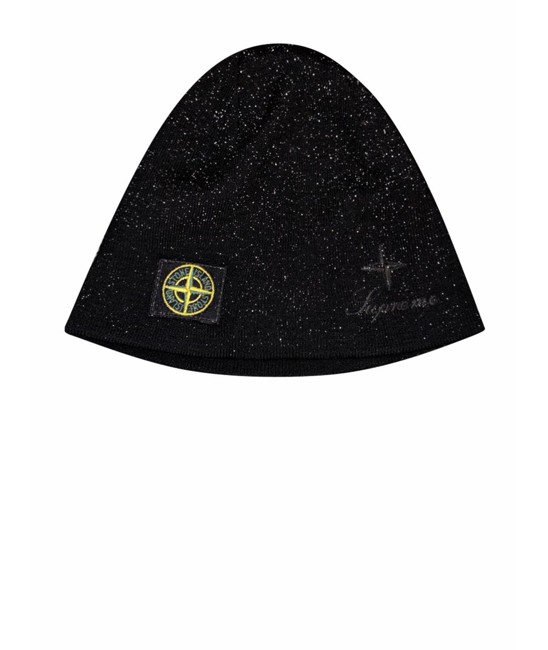 STONE ISLAND Черная шапка, фото 1