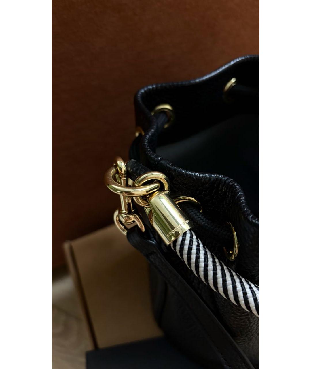 MARC JACOBS Черная кожаная сумка тоут, фото 8
