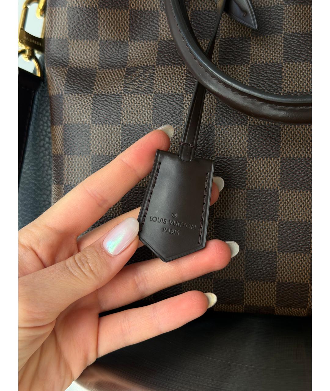 LOUIS VUITTON Коричневая сумка с короткими ручками, фото 9
