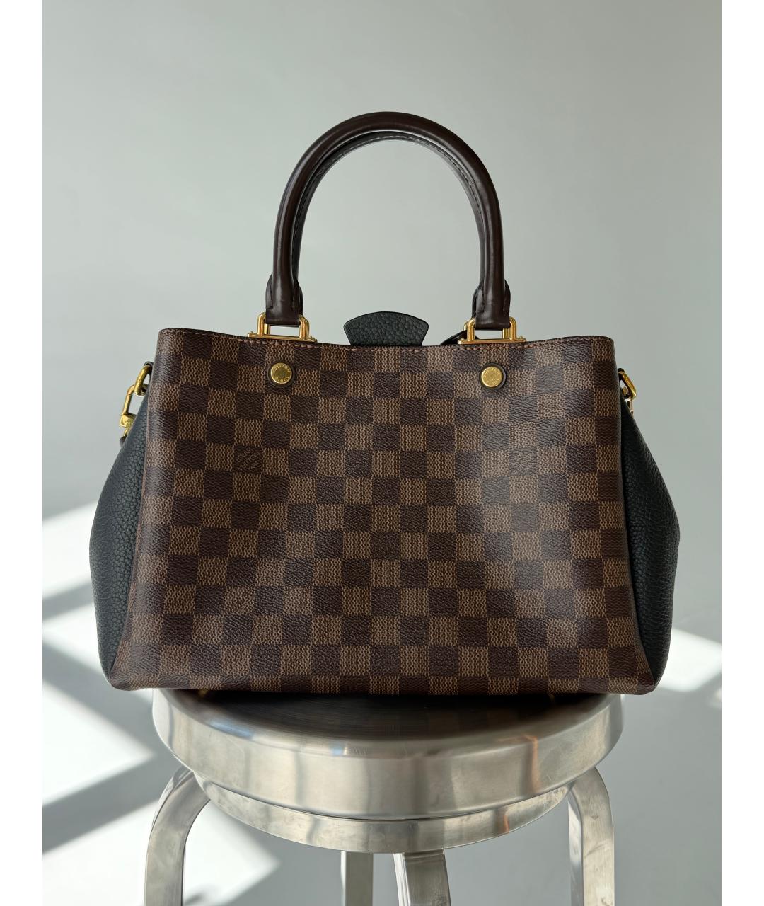 LOUIS VUITTON Коричневая сумка с короткими ручками, фото 5