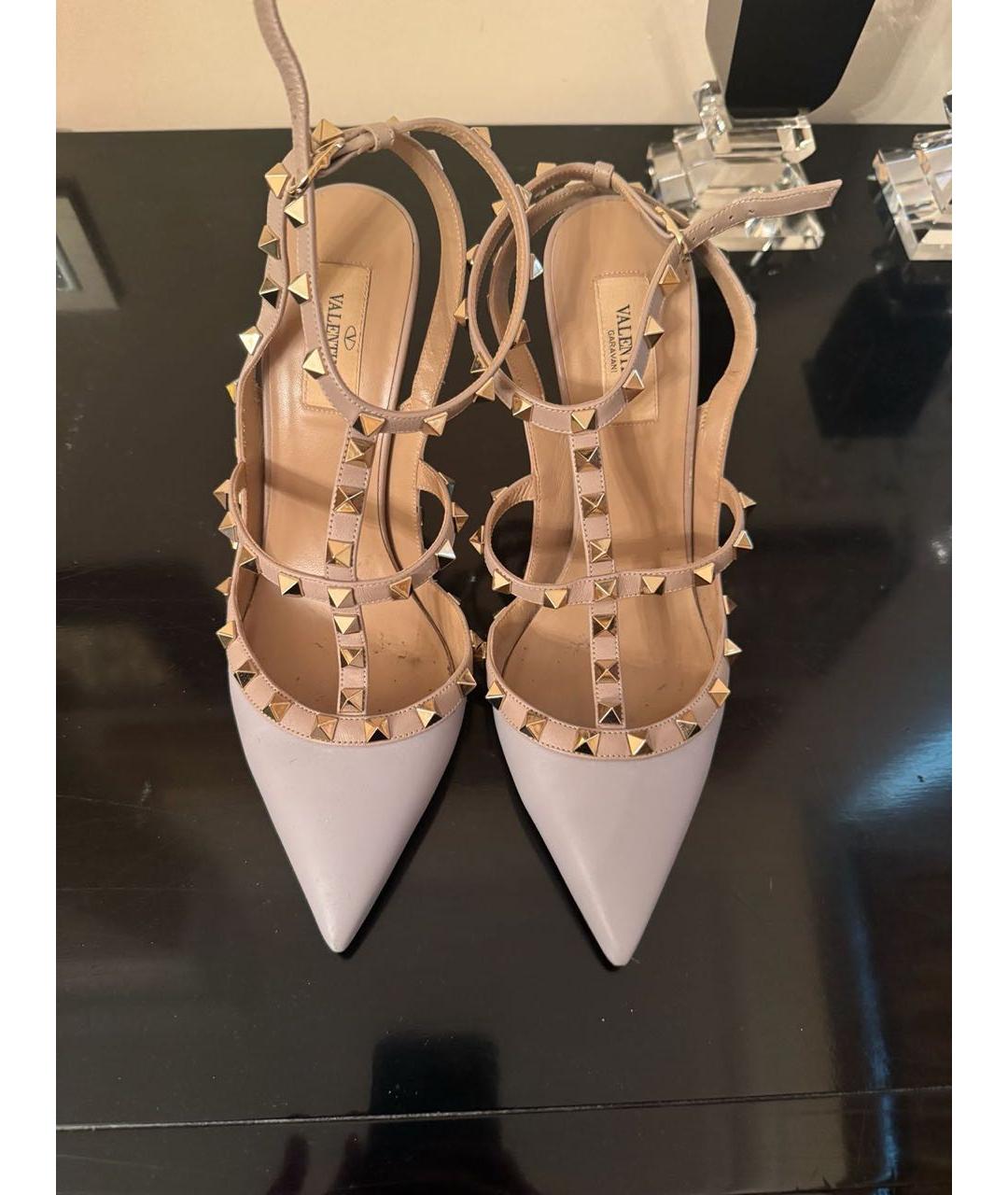 VALENTINO Голубые кожаные туфли, фото 2