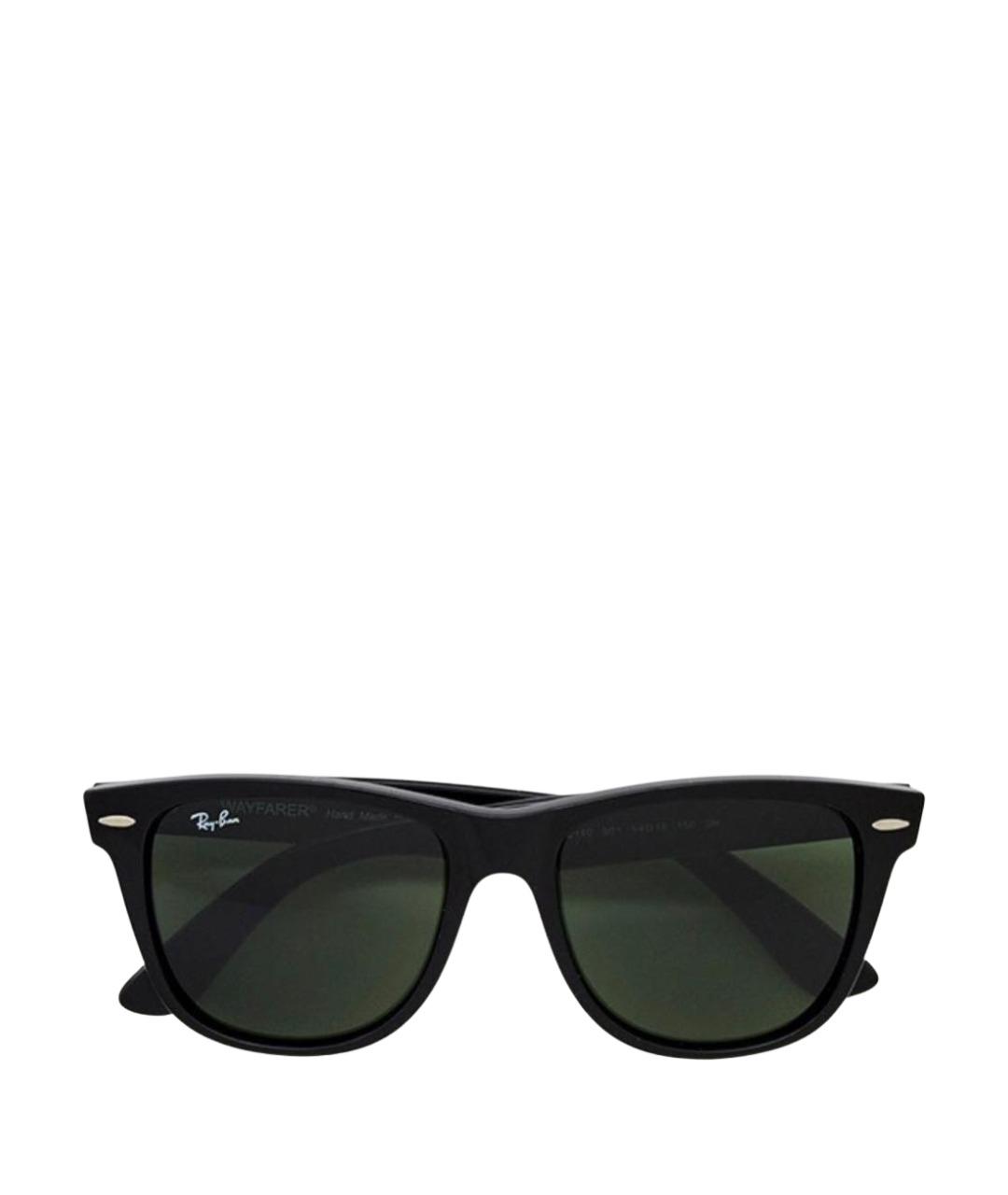 RAY BAN Черные пластиковые солнцезащитные очки, фото 1