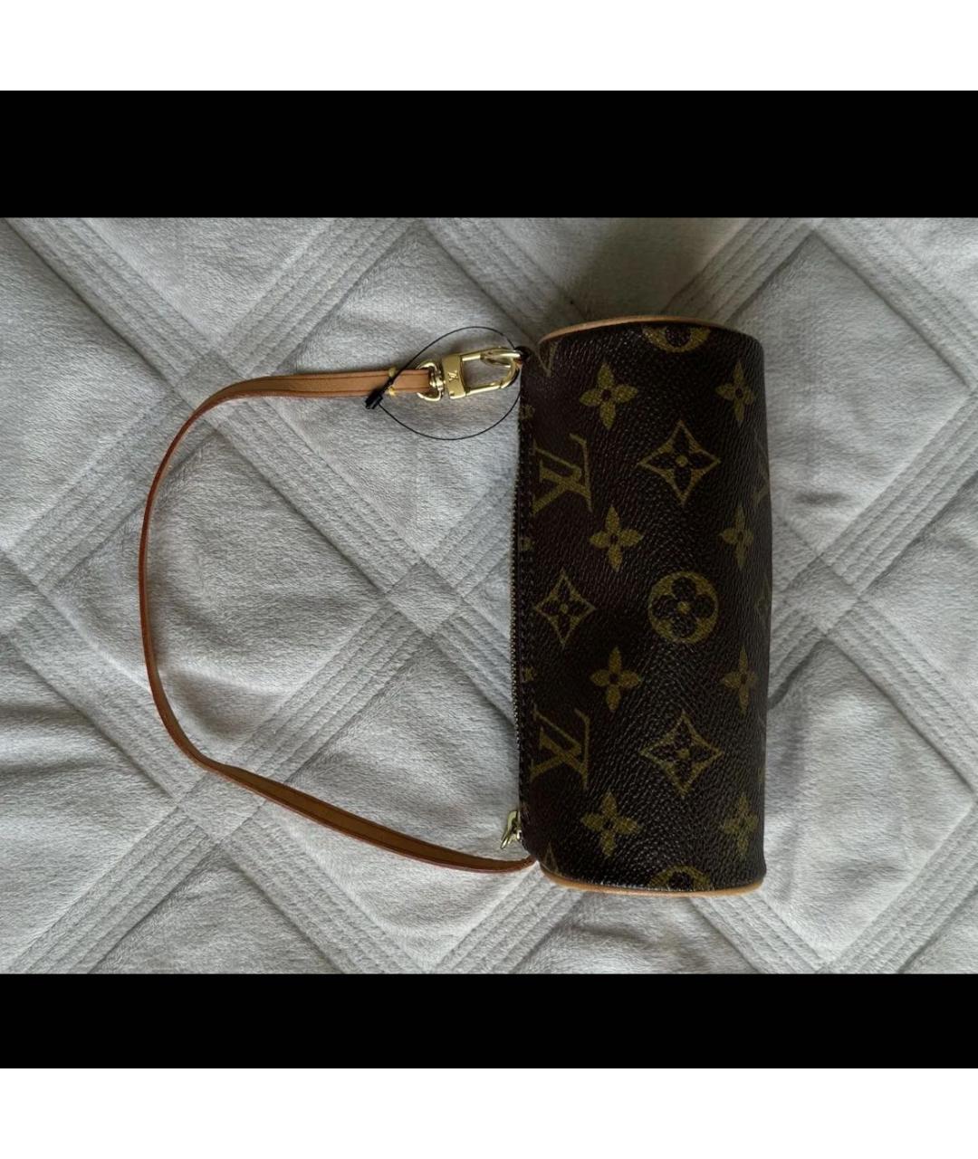 LOUIS VUITTON Коричневая сумка с короткими ручками, фото 8
