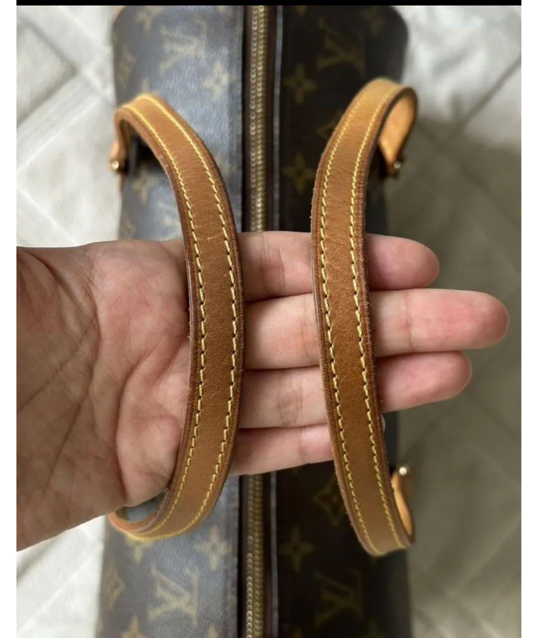 LOUIS VUITTON Коричневая сумка с короткими ручками, фото 4