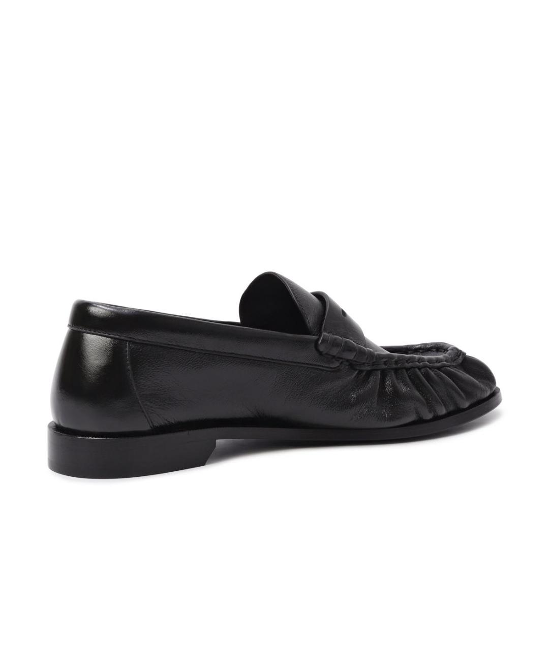 SAINT LAURENT Черные кожаные лоферы, фото 7