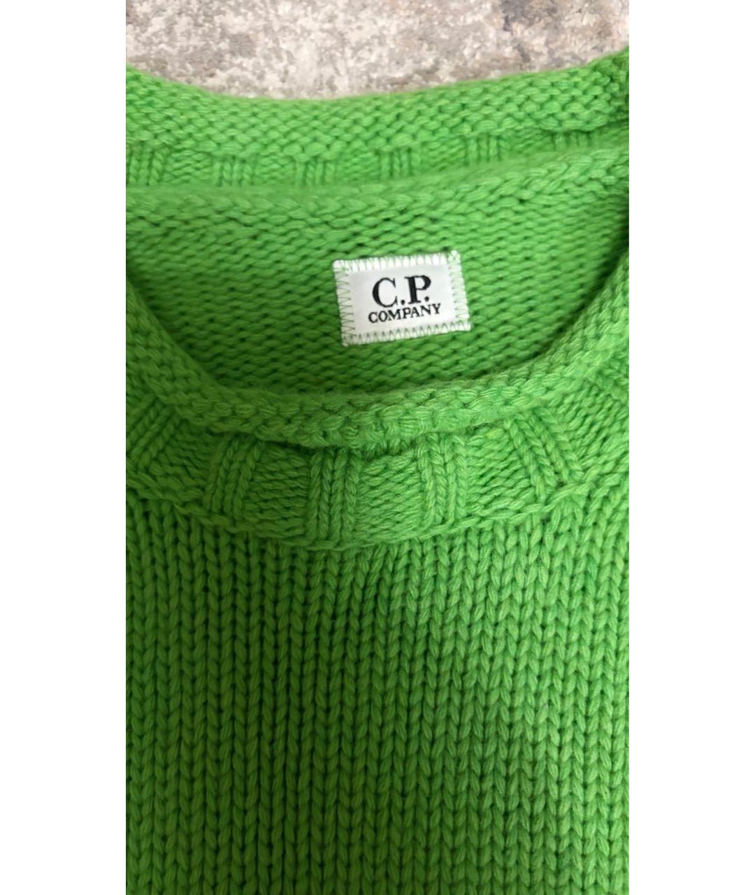 CP COMPANY Салатовый шерстяной джемпер / свитер, фото 3