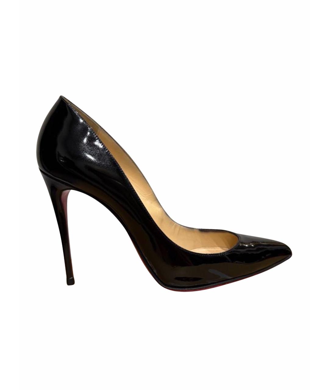 CHRISTIAN LOUBOUTIN Черные туфли из лакированной кожи, фото 10
