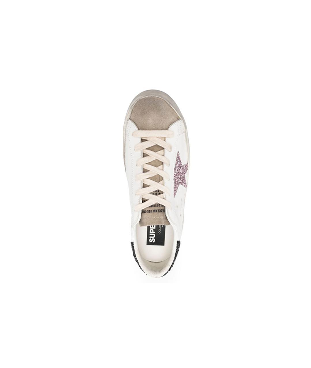 GOLDEN GOOSE Белые кожаные кеды, фото 4