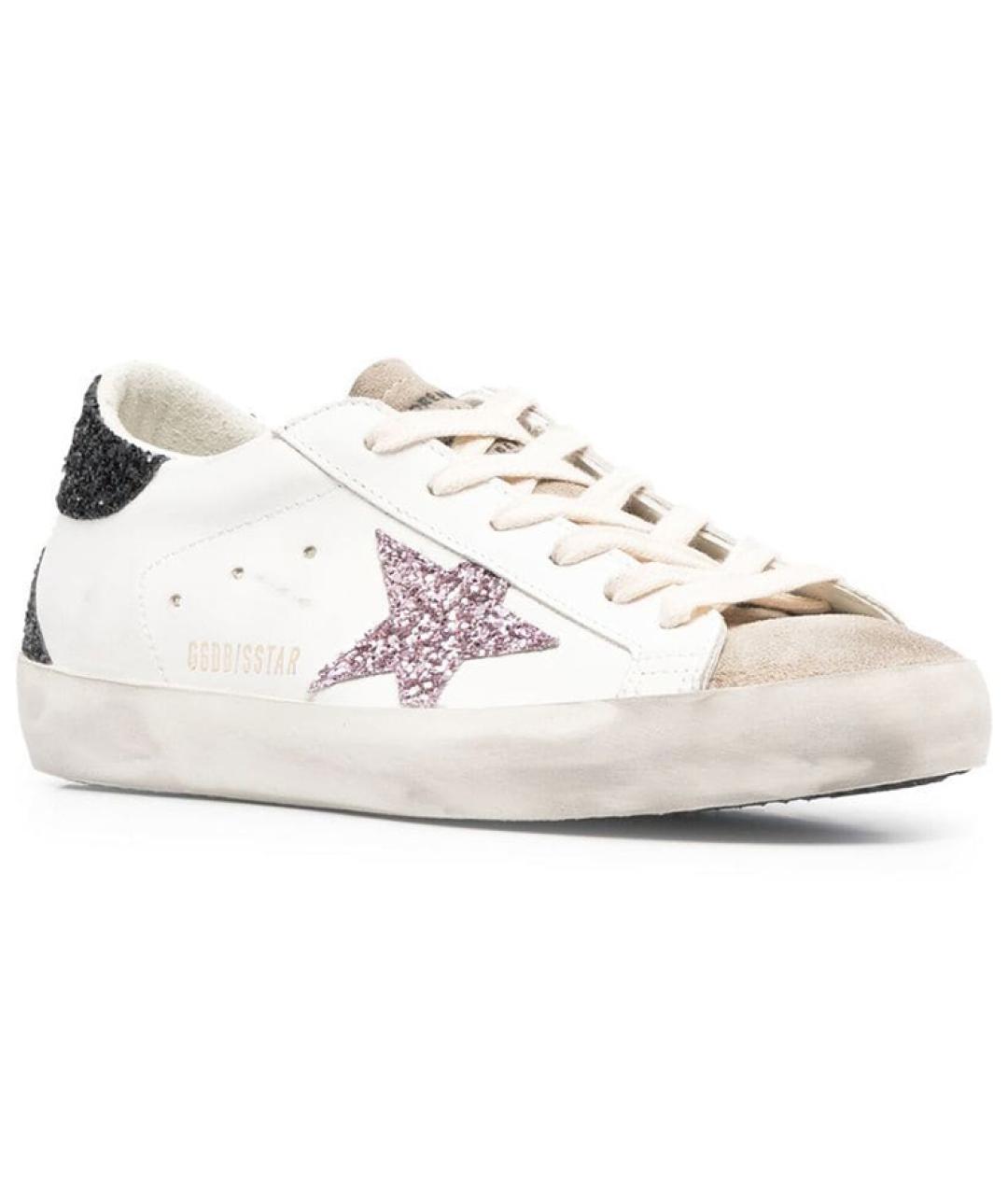 GOLDEN GOOSE Белые кожаные кеды, фото 3