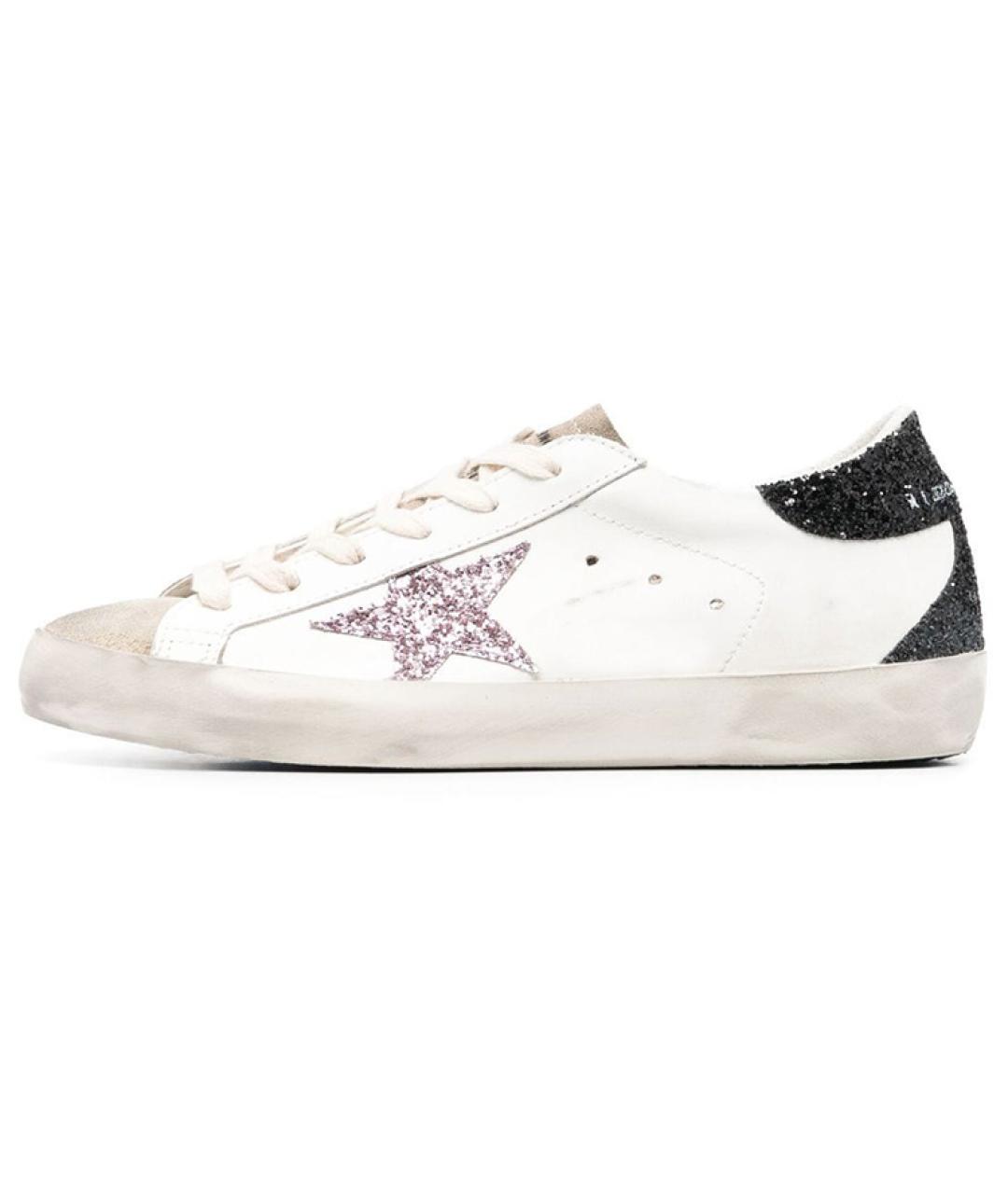 GOLDEN GOOSE Белые кожаные кеды, фото 2