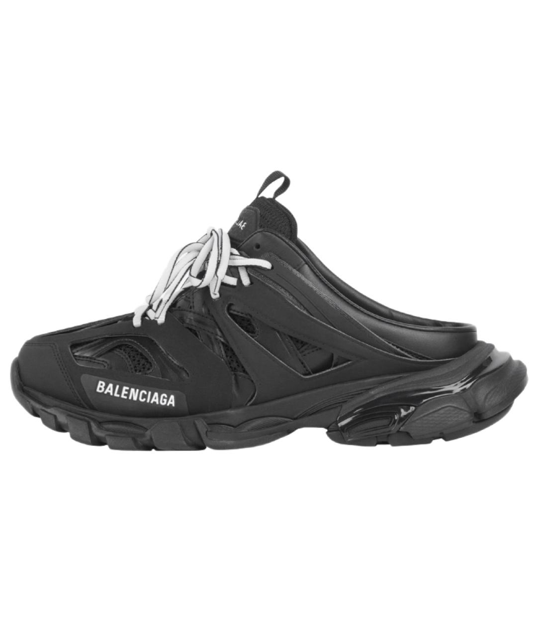 BALENCIAGA Черные низкие кроссовки / кеды, фото 2