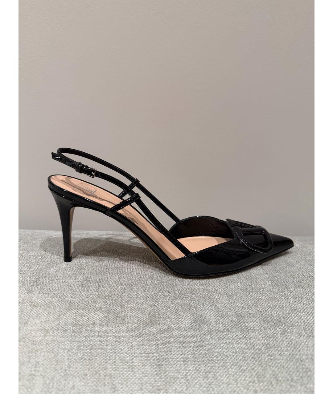 VALENTINO Черные туфли из лакированной кожи, фото 6