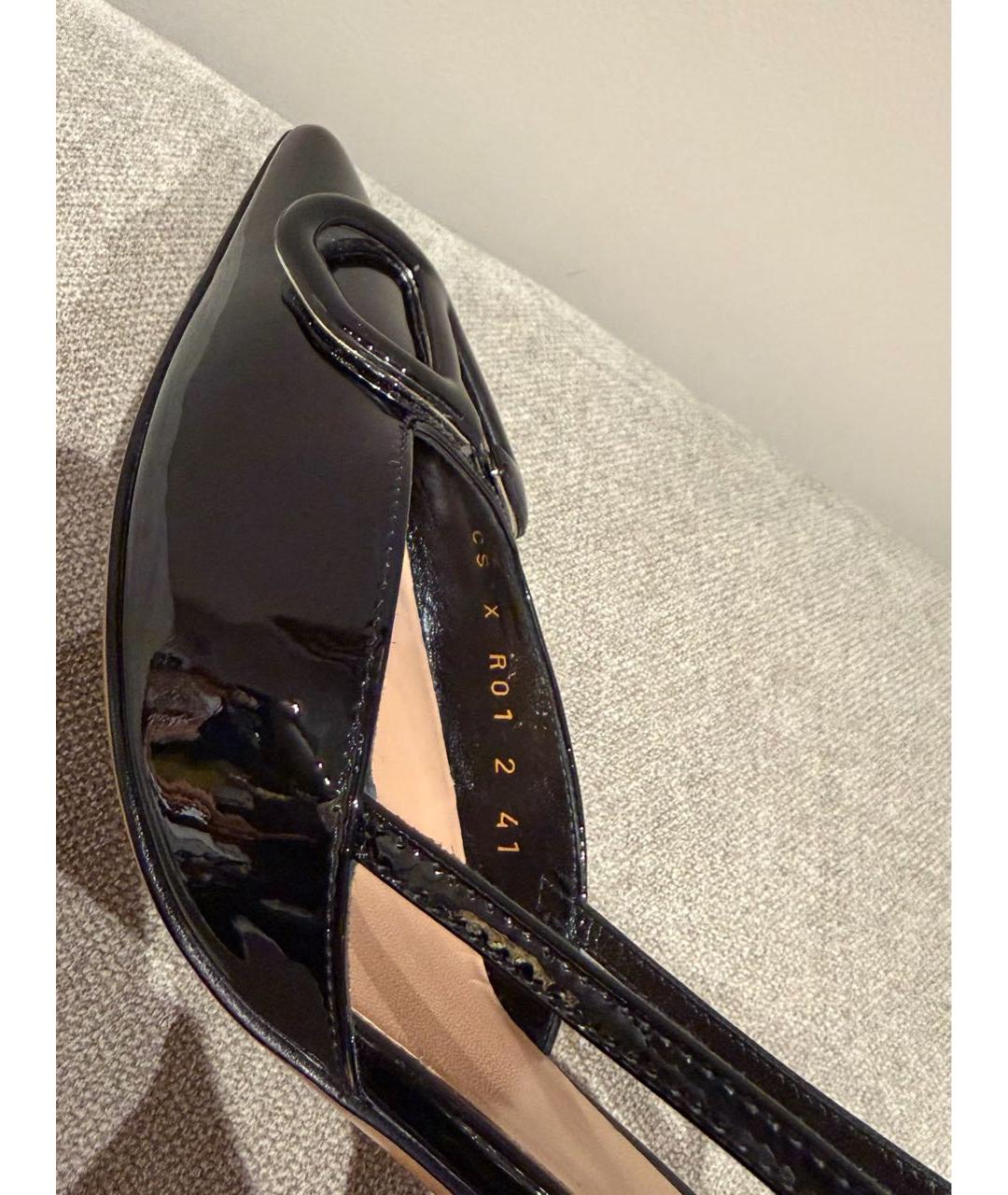 VALENTINO Черные туфли из лакированной кожи, фото 5