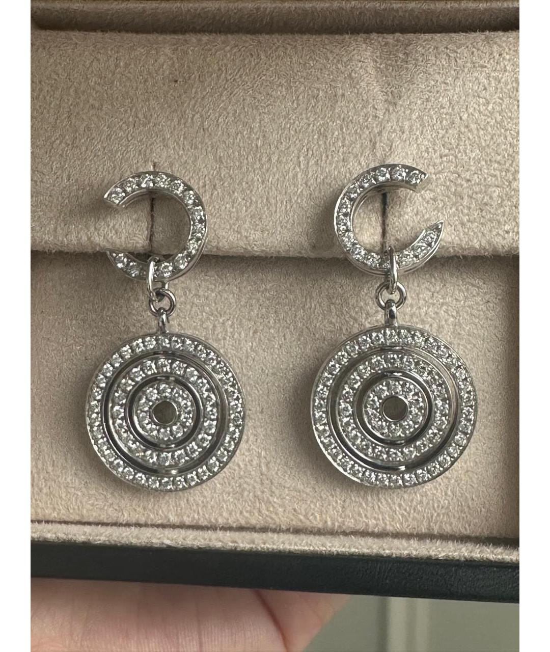 BVLGARI Белые серьги из белого золота, фото 6