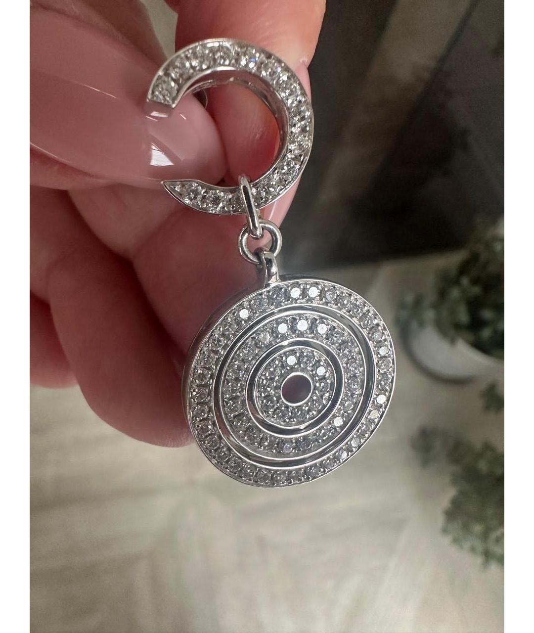 BVLGARI Белые серьги из белого золота, фото 5