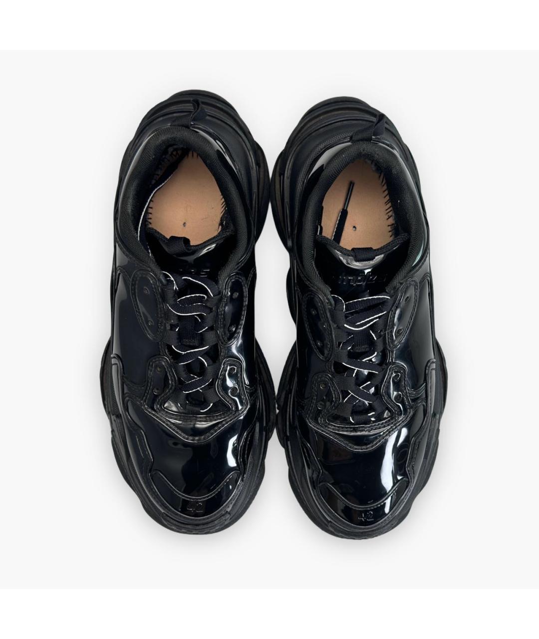 BALENCIAGA Черные низкие кроссовки / кеды, фото 2