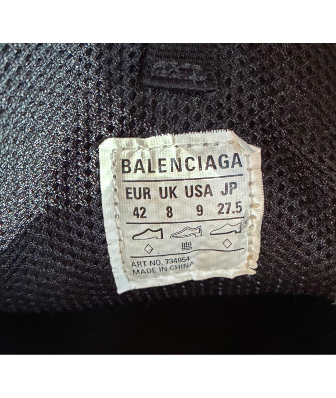 BALENCIAGA Черные низкие кроссовки / кеды, фото 8