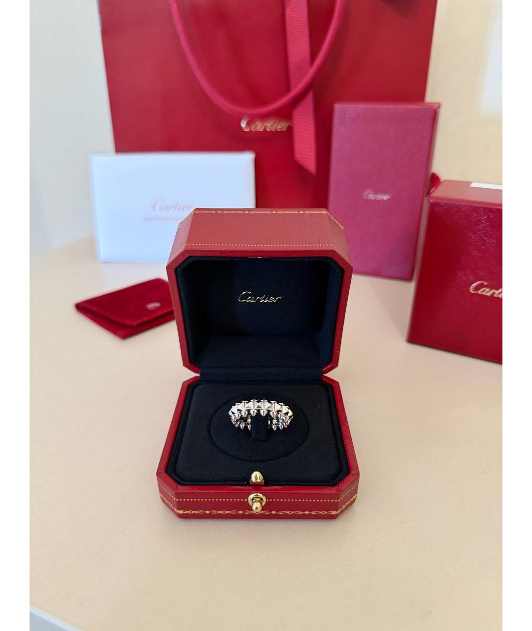 CARTIER Серебряное платиновое кольцо, фото 3
