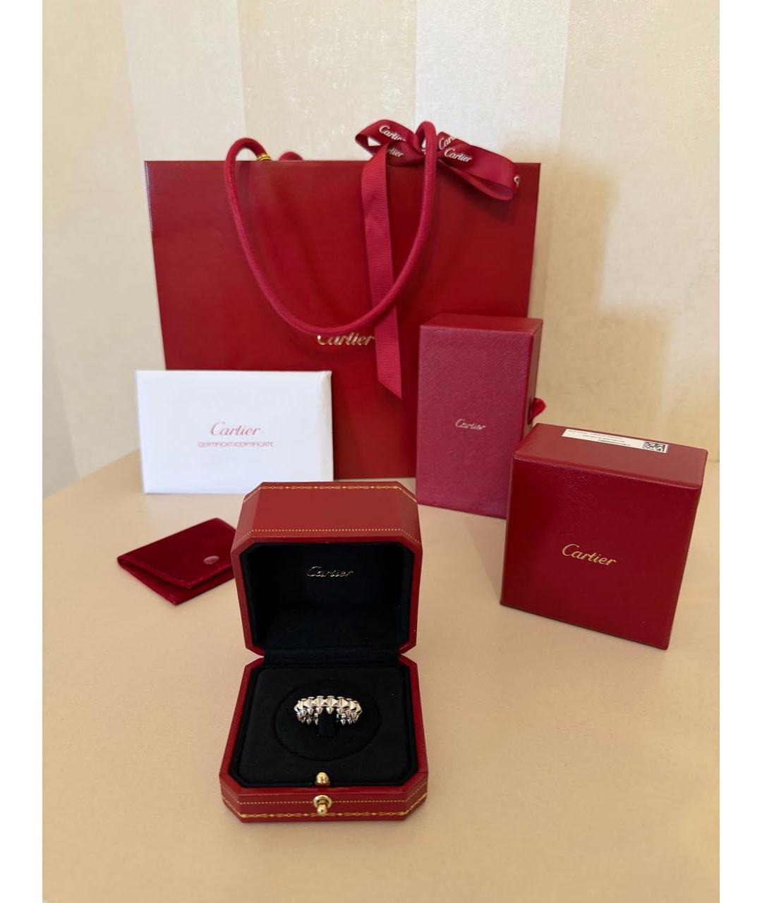 CARTIER Серебряное платиновое кольцо, фото 2