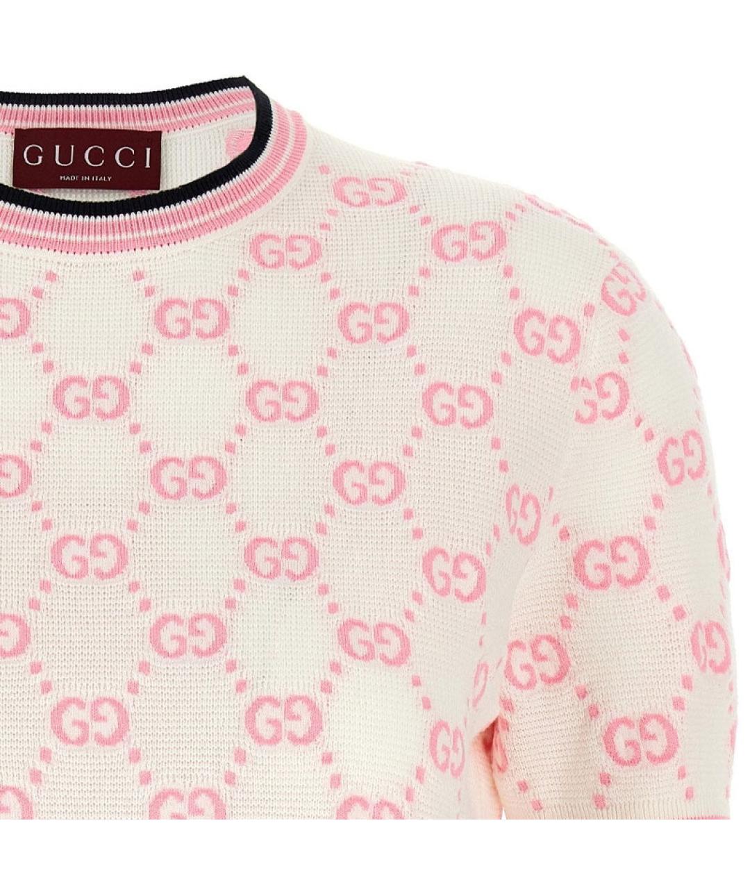 GUCCI Розовая футболка, фото 4