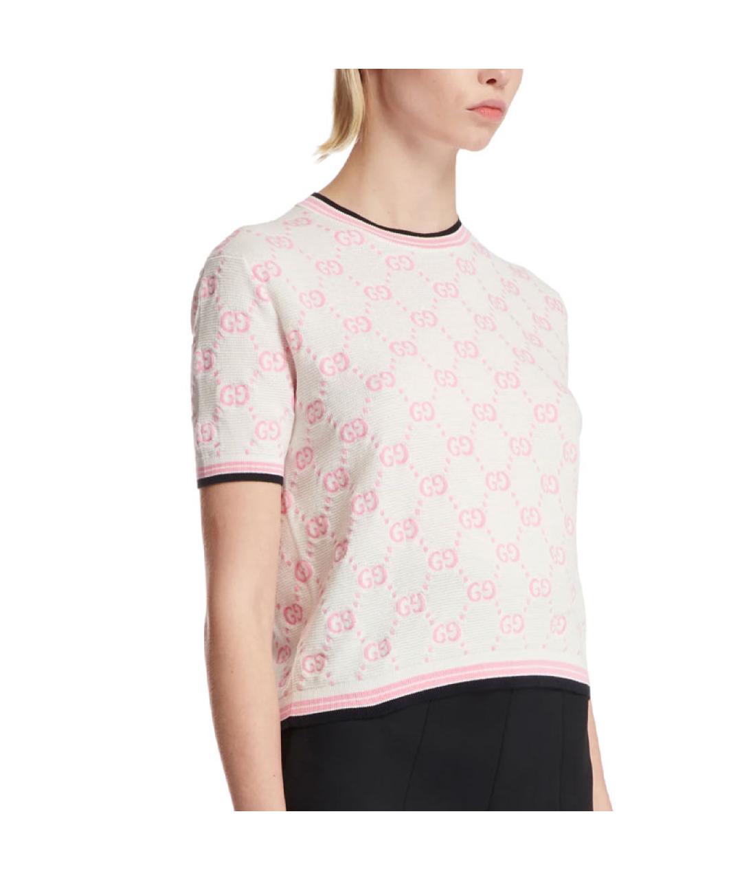GUCCI Розовая футболка, фото 3