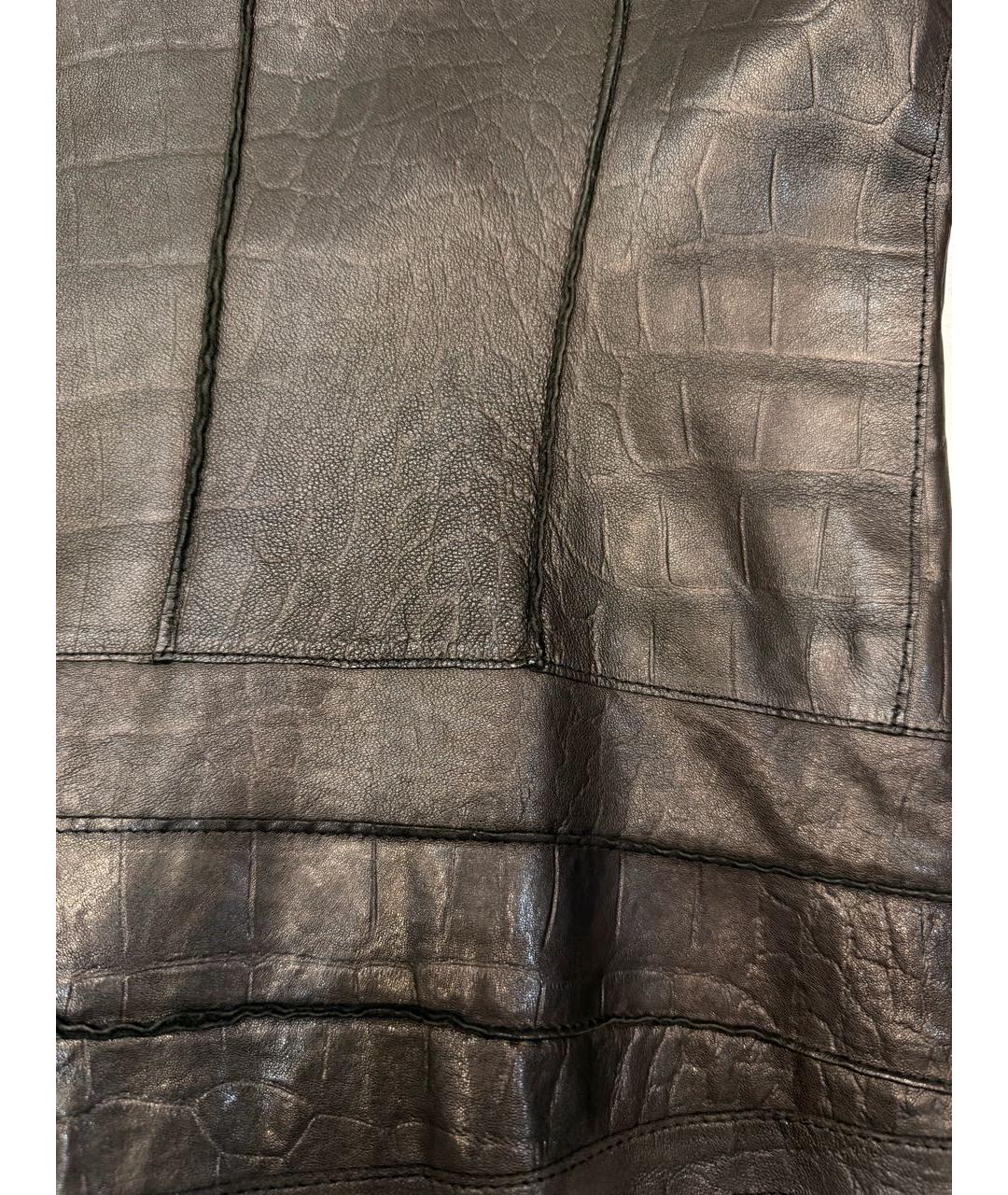 EMPORIO ARMANI Черная кожаная куртка, фото 6