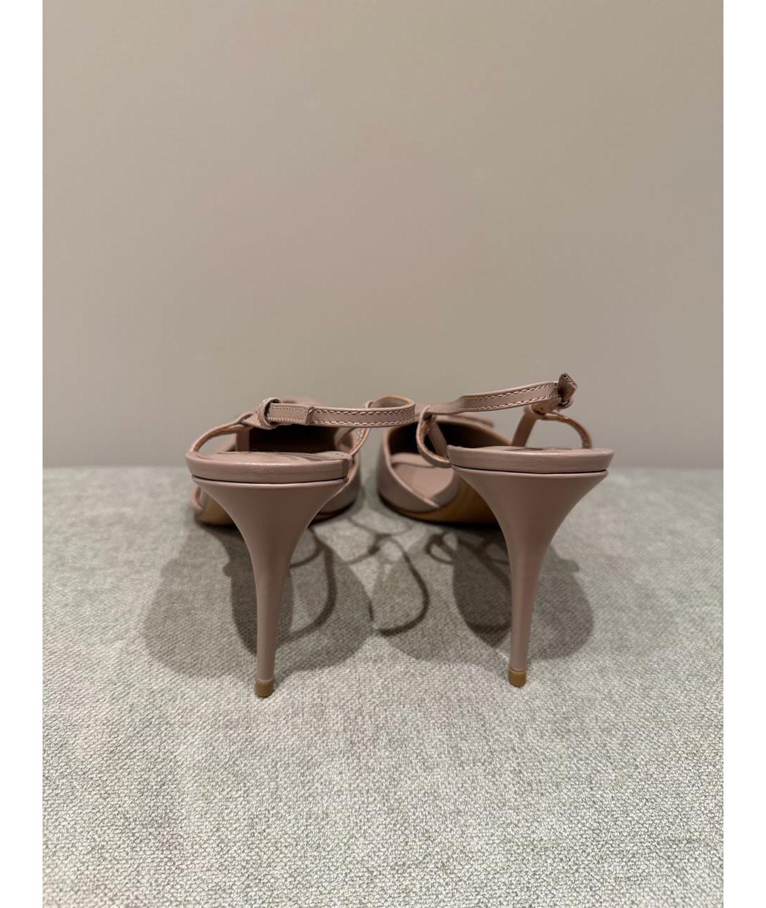 VALENTINO Бежевые кожаные туфли, фото 4