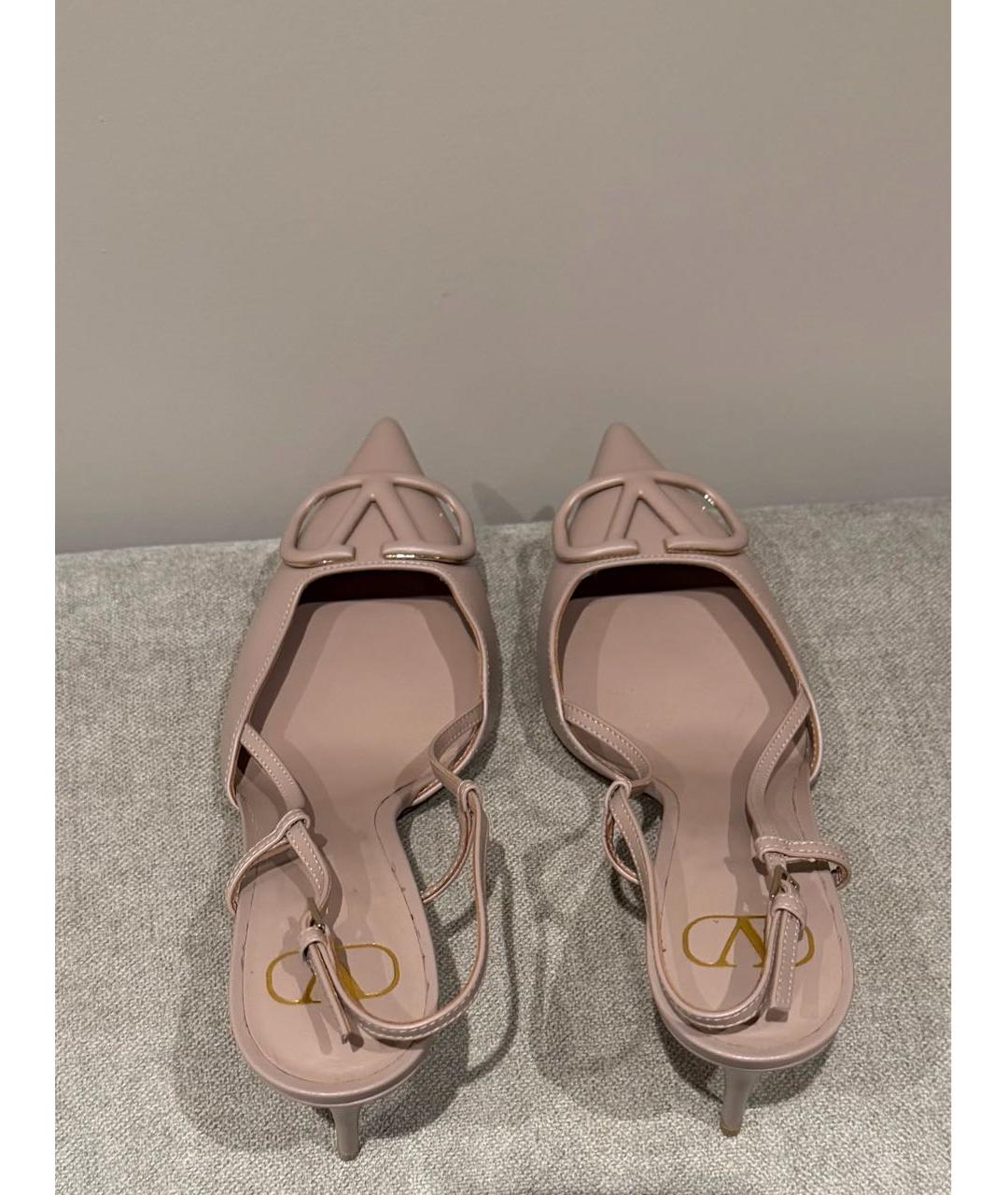 VALENTINO Бежевые кожаные туфли, фото 3