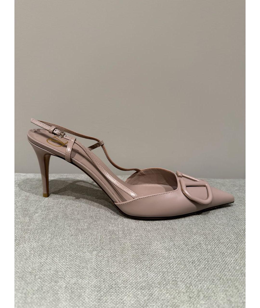 VALENTINO Бежевые кожаные туфли, фото 8