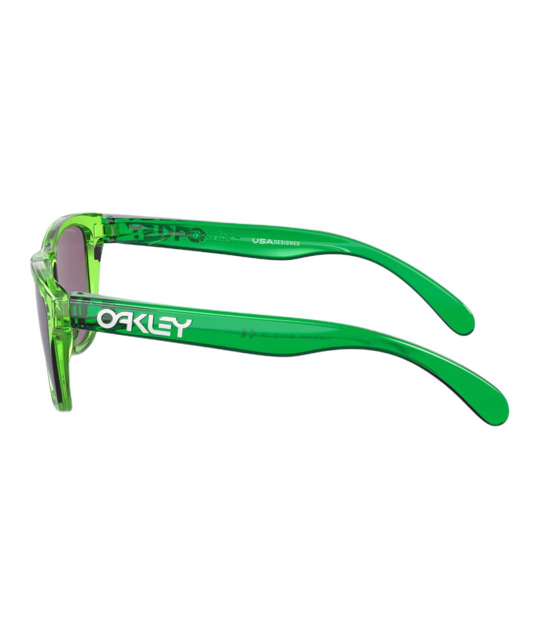 OAKLEY Зеленые пластиковые солнцезащитные очки, фото 3