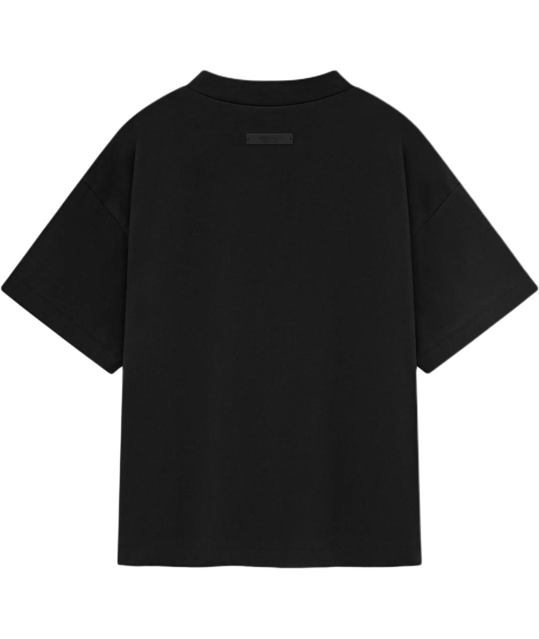 FEAR OF GOD ESSENTIALS Черная хлопковая футболка, фото 2