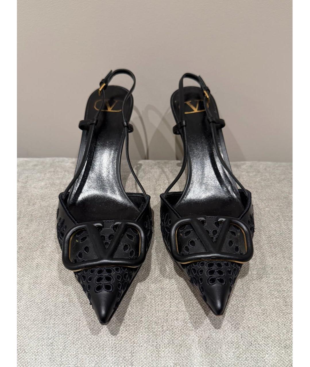 VALENTINO Черные кожаные туфли, фото 2