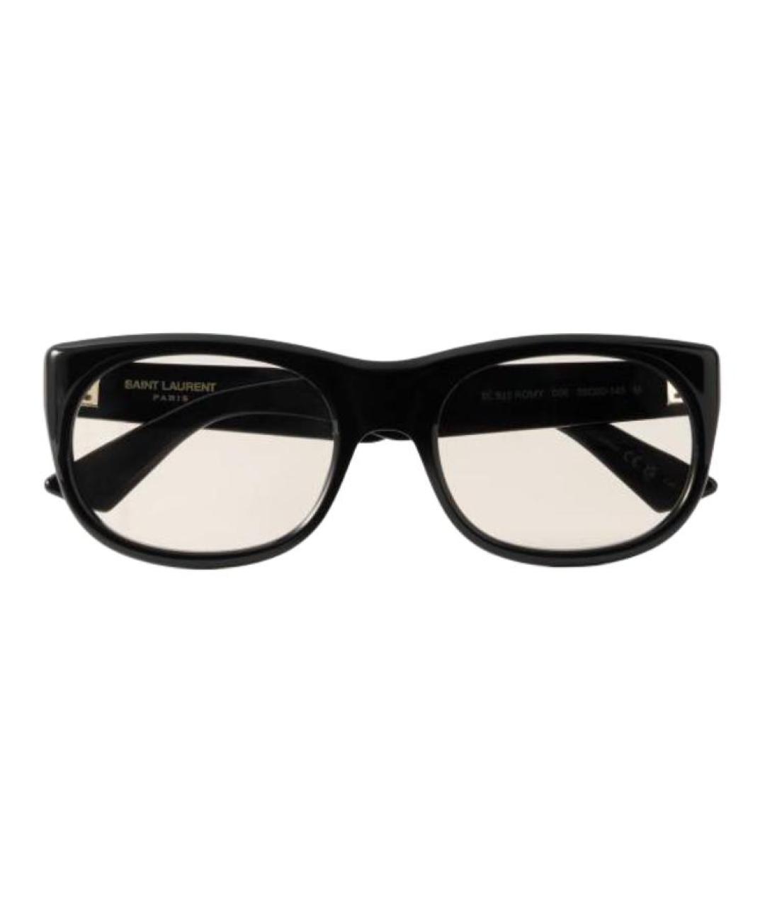 SAINT LAURENT Черные пластиковые солнцезащитные очки, фото 1