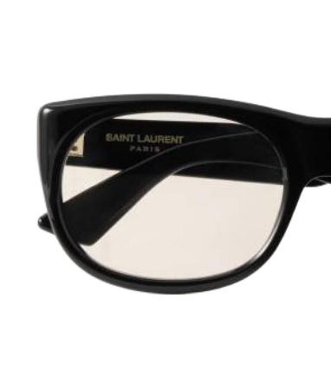 SAINT LAURENT Черные пластиковые солнцезащитные очки, фото 2
