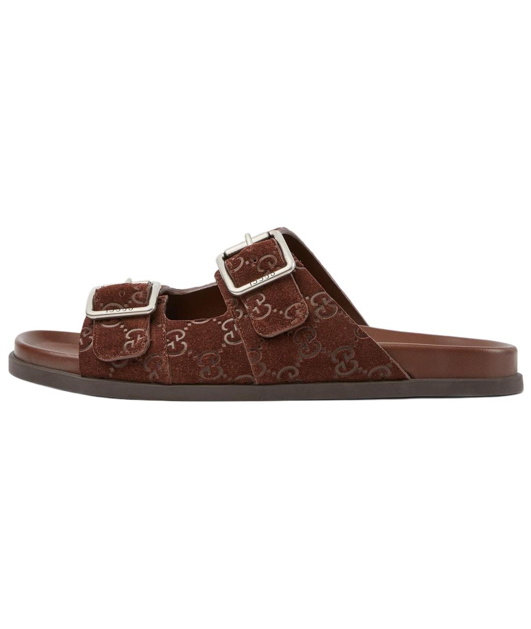 GUCCI Коричневые сандалии, фото 6