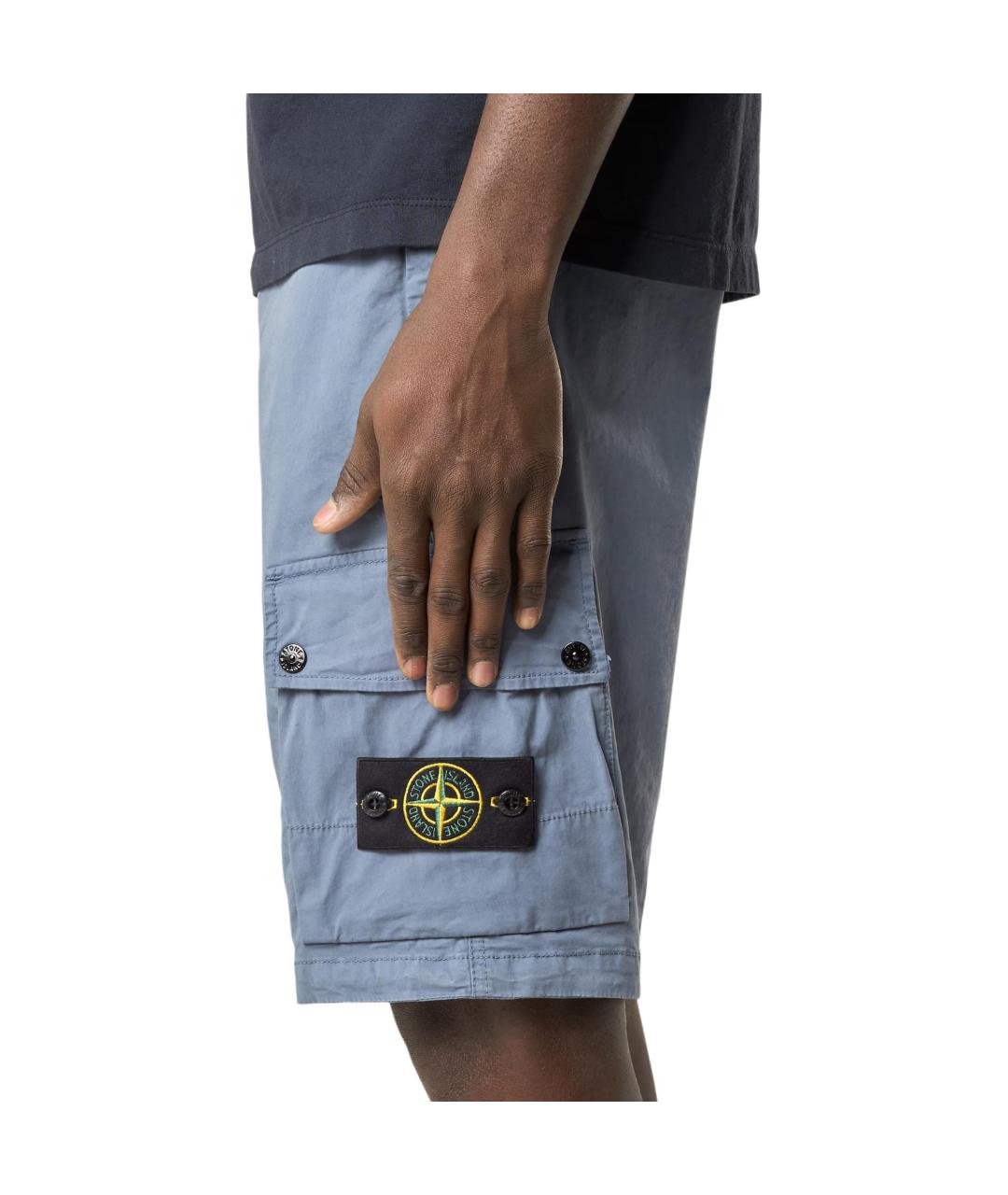 STONE ISLAND Синие шорты, фото 3