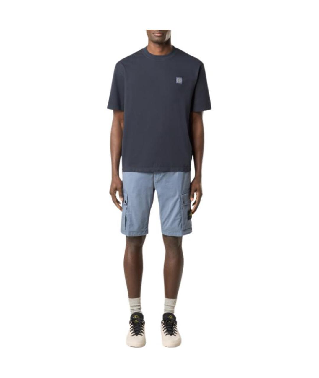 STONE ISLAND Синие шорты, фото 4