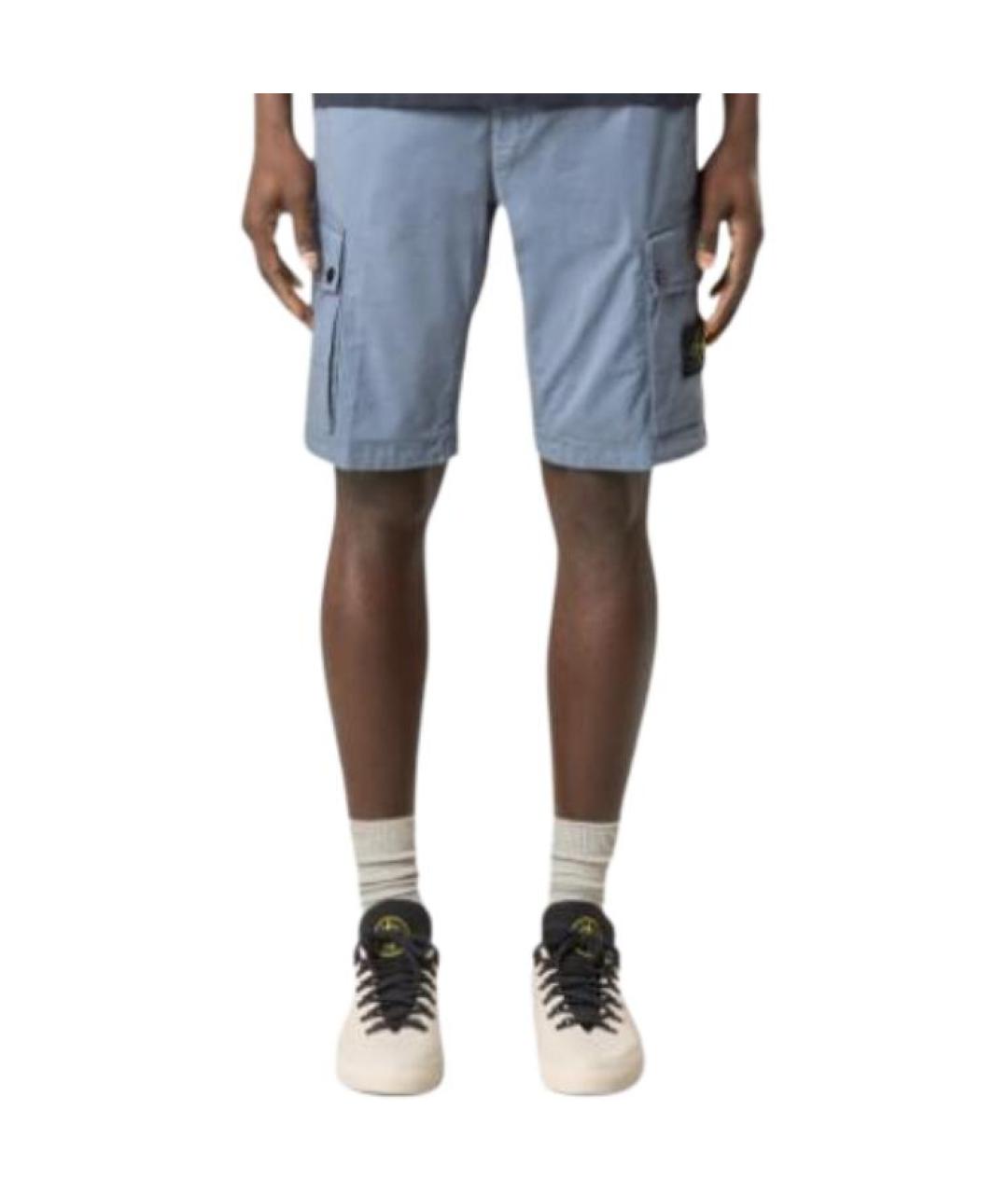 STONE ISLAND Синие шорты, фото 5