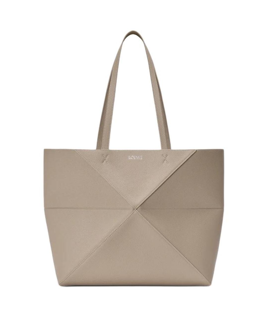LOEWE Бежевая кожаная сумка через плечо, фото 1