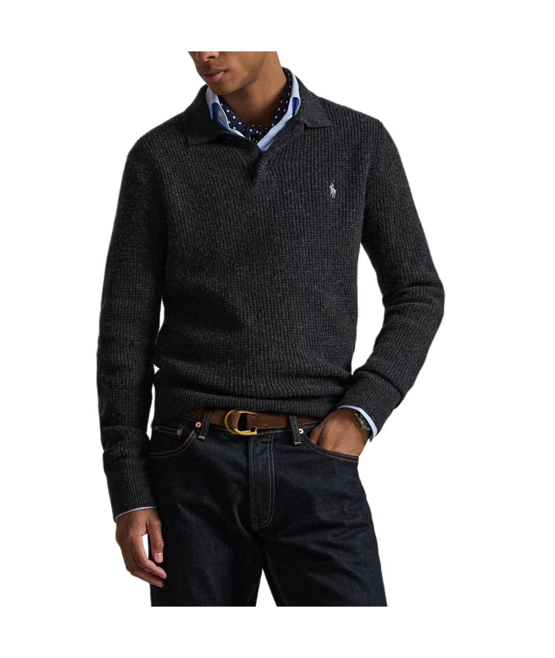 POLO RALPH LAUREN Антрацитовый джемпер / свитер, фото 2