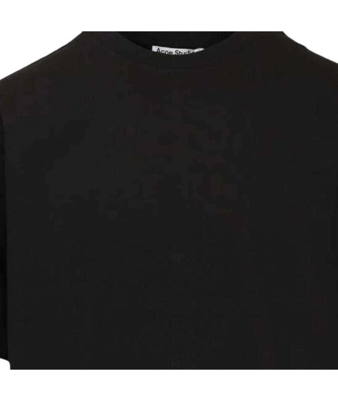 ACNE STUDIOS Черная хлопковая футболка, фото 4
