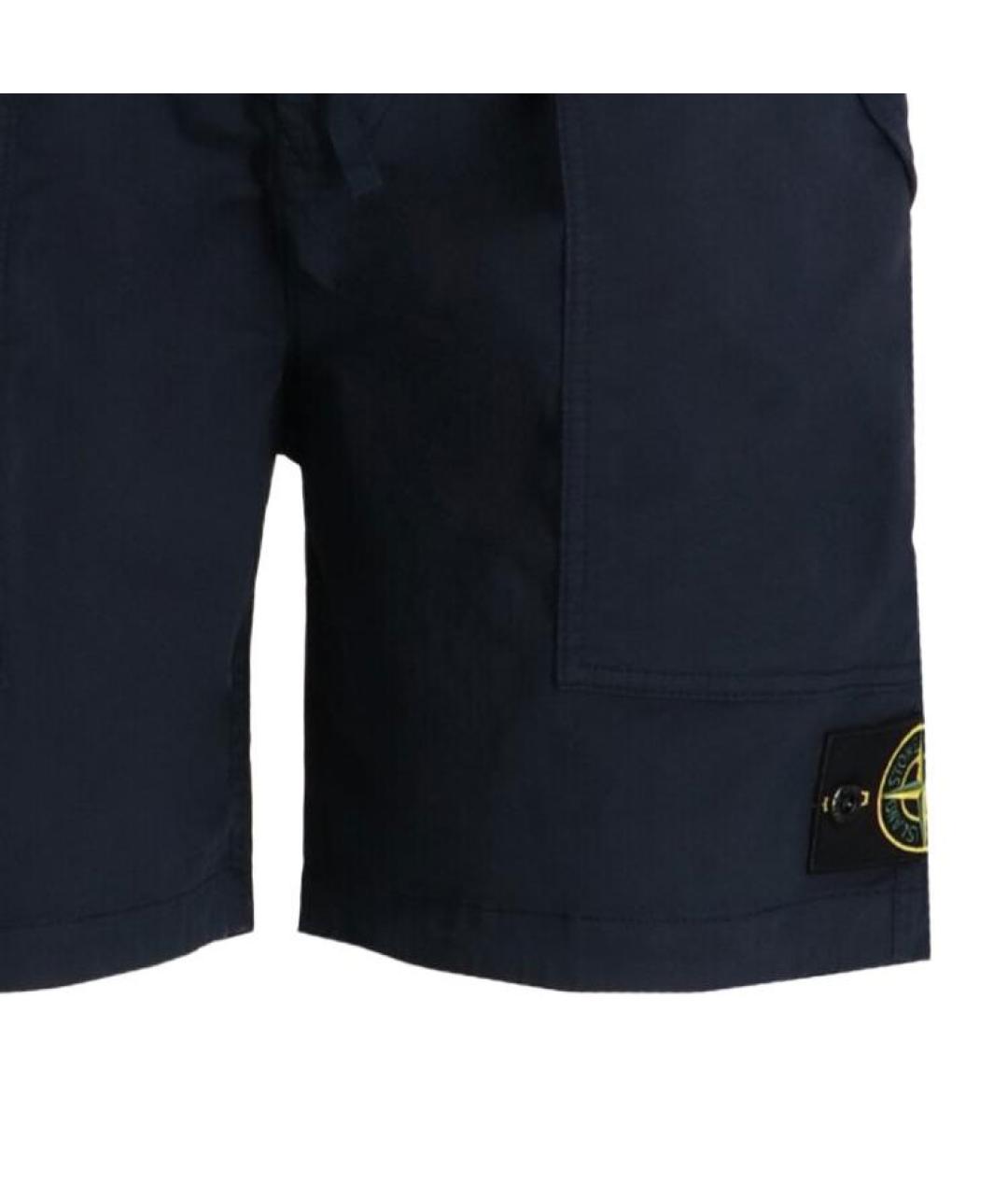 STONE ISLAND Темно-синие шорты, фото 4