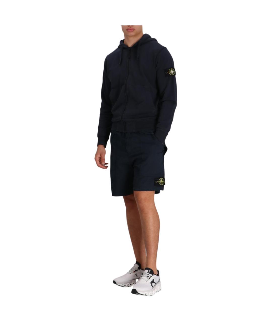 STONE ISLAND Темно-синие шорты, фото 3