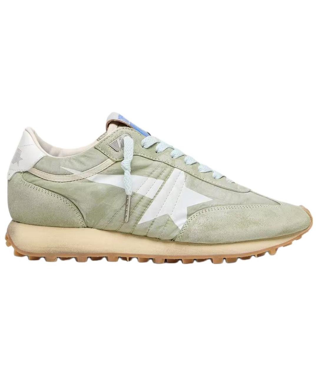 GOLDEN GOOSE Салатовые кроссовки, фото 1