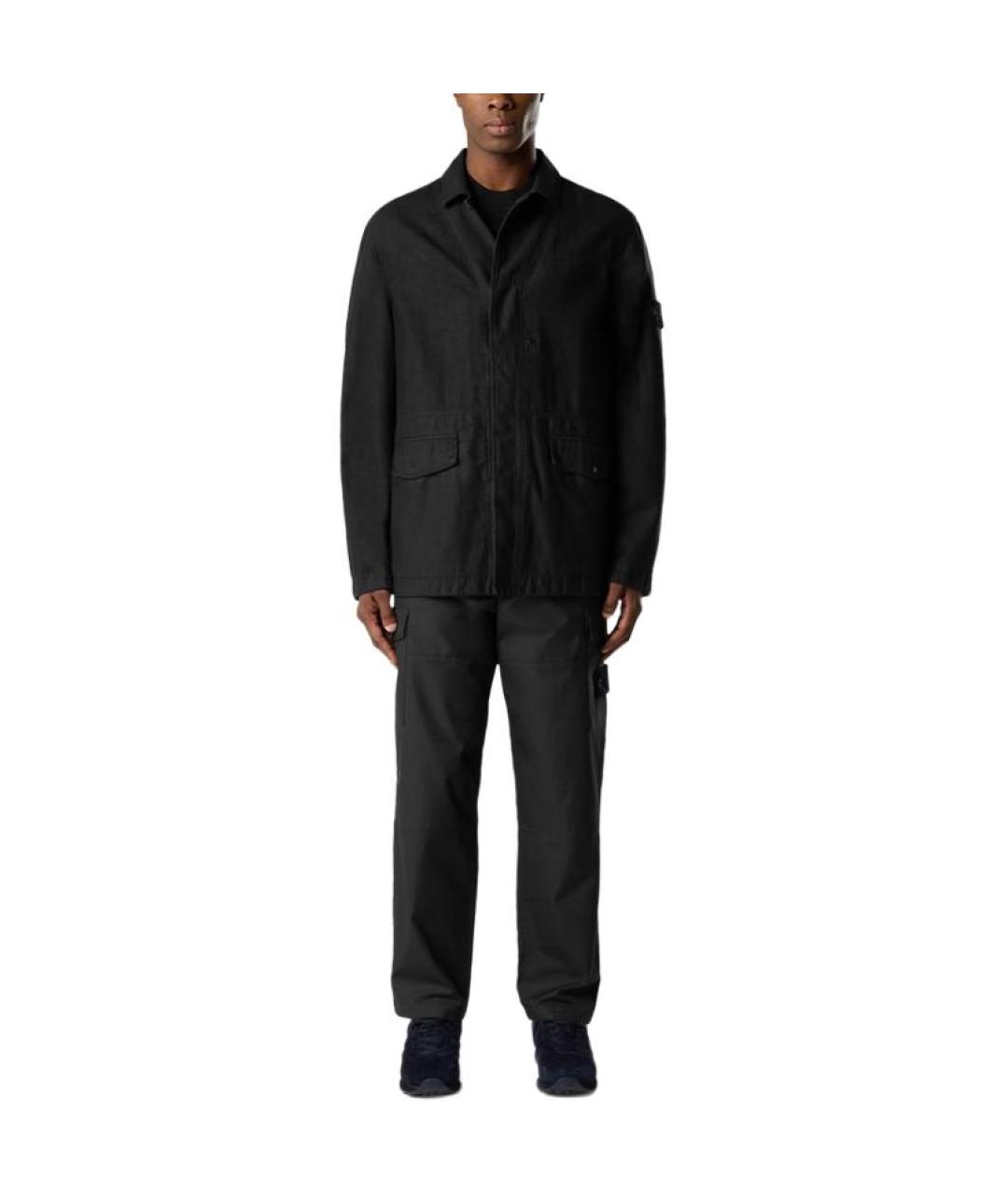 STONE ISLAND Черная куртка, фото 3