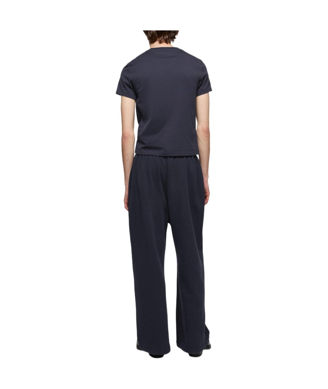 ACNE STUDIOS Темно-синяя футболка, фото 5